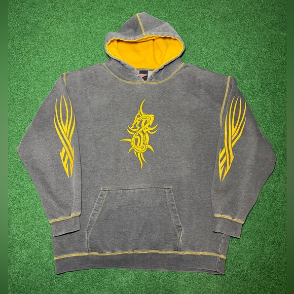 Vintage Y2K Verbal Assault Jnco Style Skater Grunge Tribal Sleeve Hit XL Hoodie - Picture 1 of 6